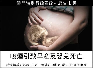 Macau 2013 ETS baby - premature birth and stillbirth (Chinese)
